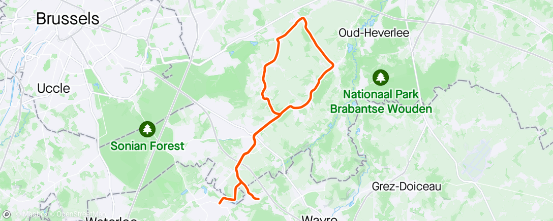 Map of the activity, Morning Ride❄️