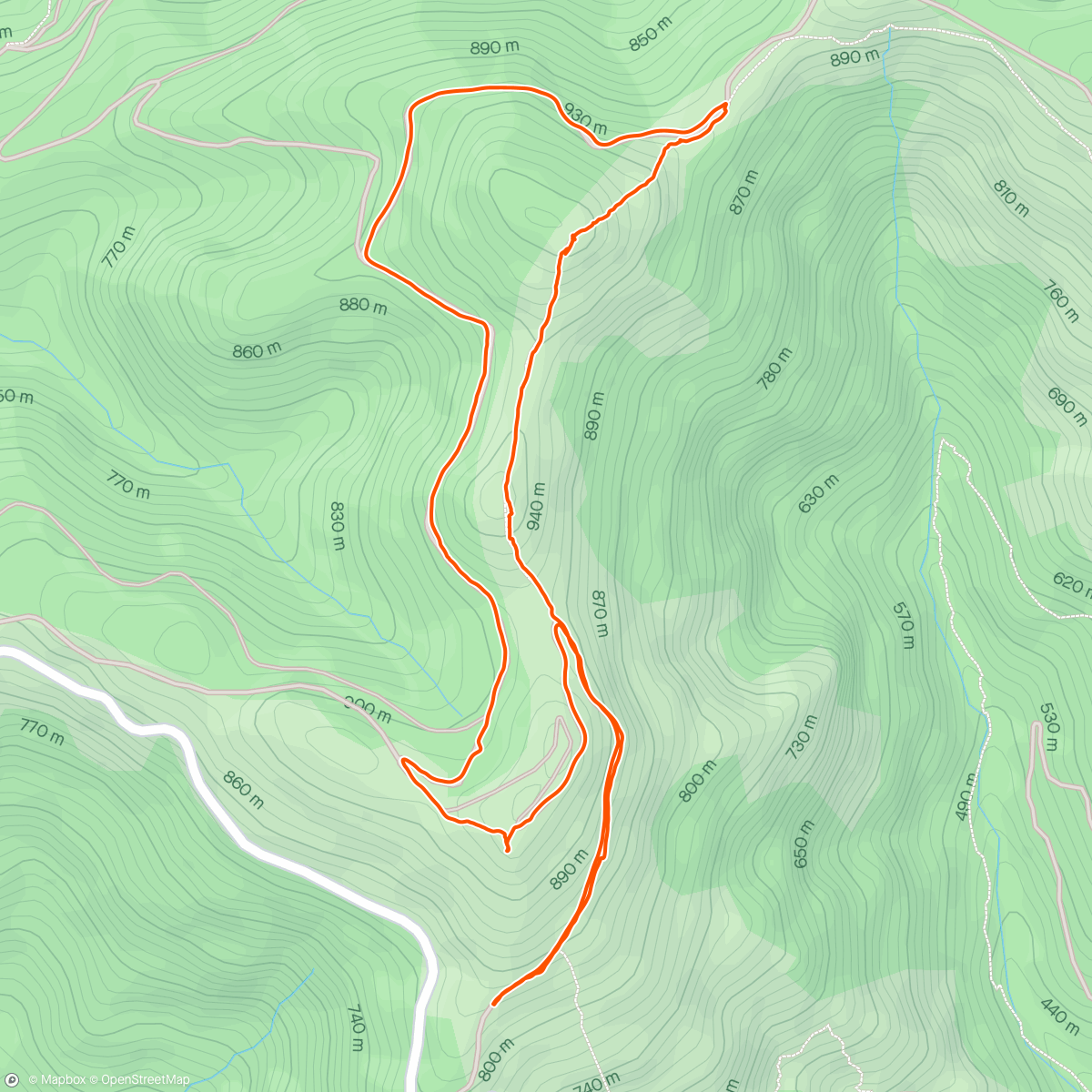 Map of the activity, Trail sur le Mont Agut