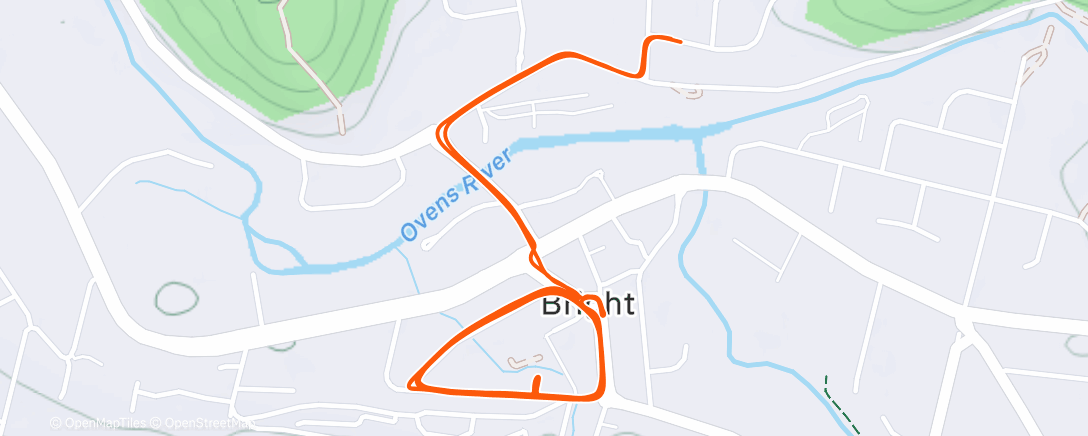 Map of the activity, Evening Ride