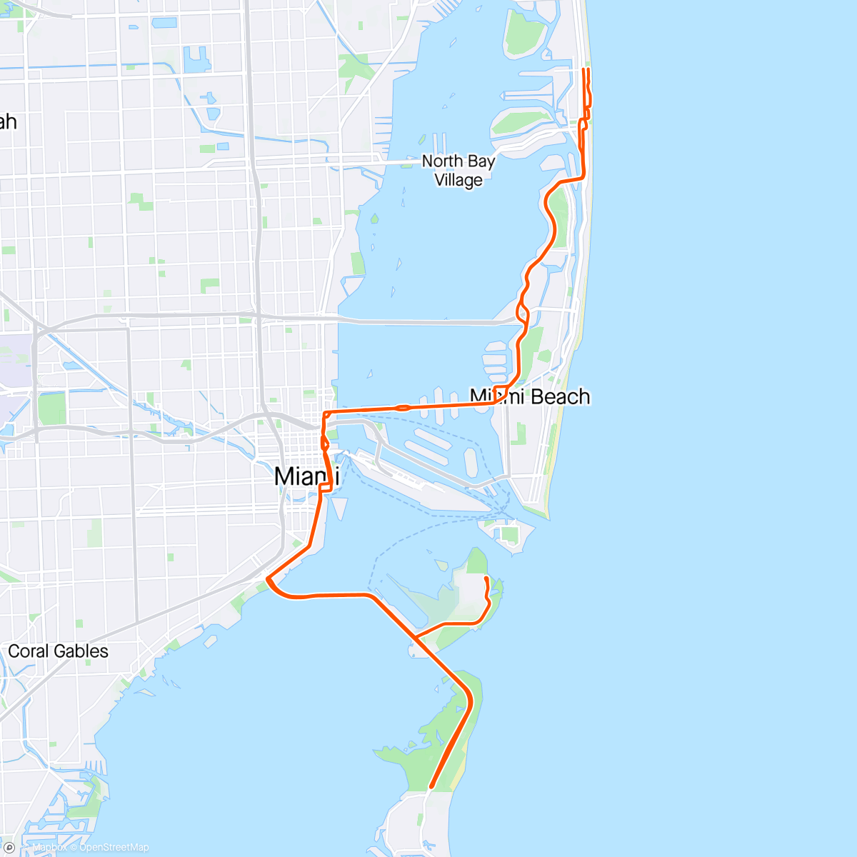 Map of the activity, Back to Biscayne 🤪