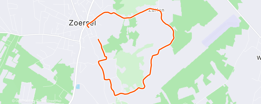 Map of the activity, Running LSD low