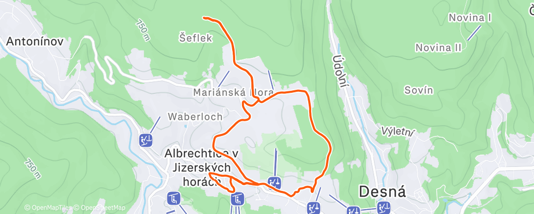 Карта физической активности (Afternoon Run)