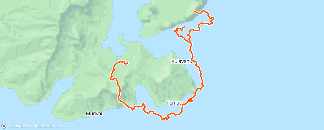 Carte de l'activité Zwift - Jurassic Coast in Watopia