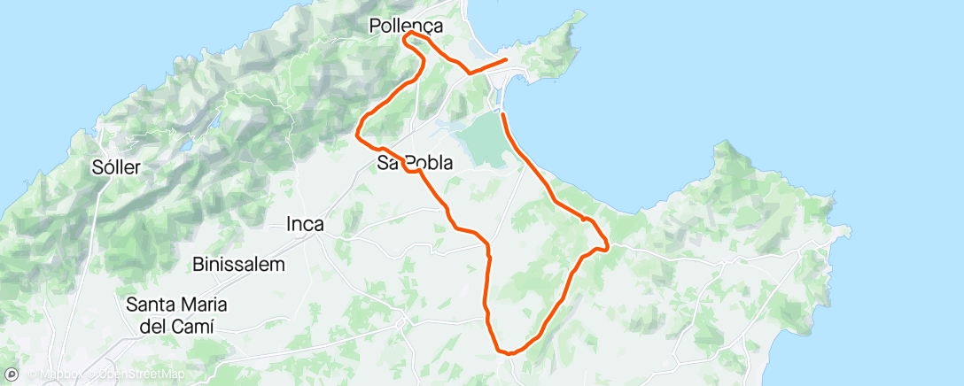 Map of the activity, Mallorca #3 - del 1