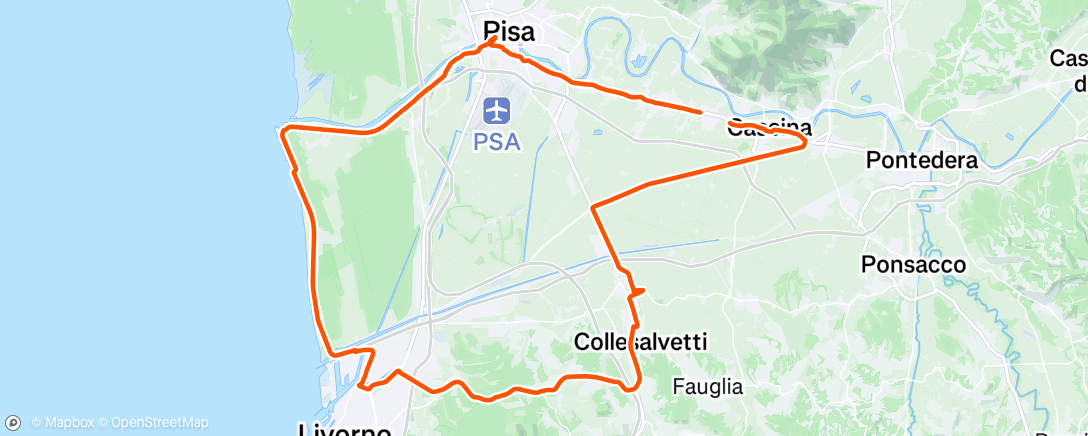 Map of the activity, Morning Ride
