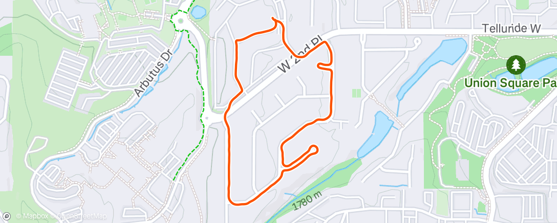Map of the activity, TuesdayTag