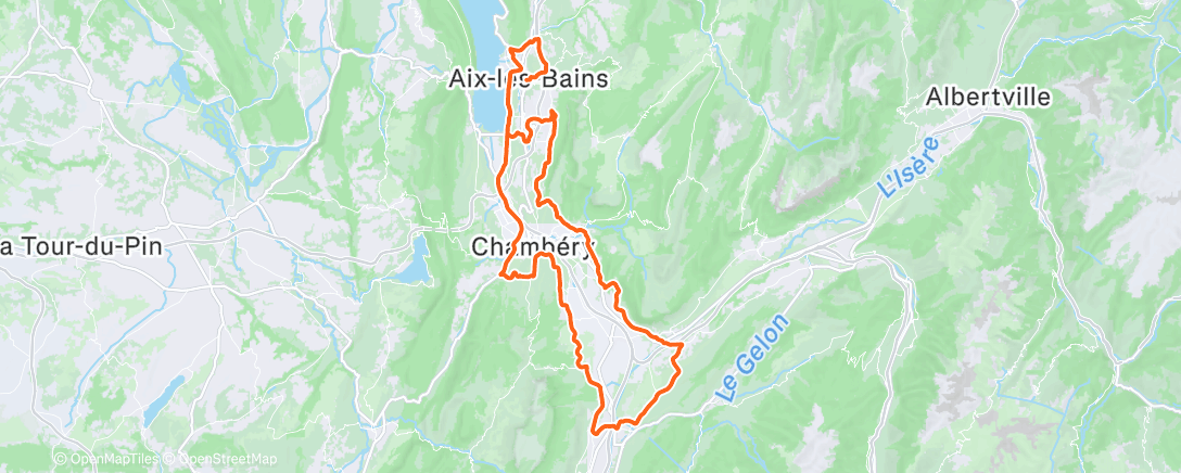 Mapa da atividade, Cyclisme