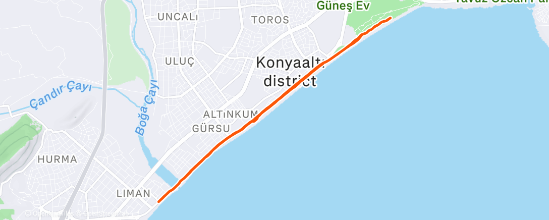 Map of the activity, Antalya Ultra 12K