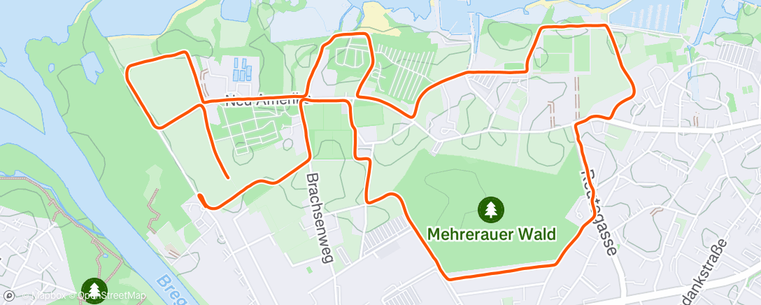 Mapa de la actividad (Mittagslauf)