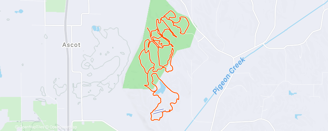 Map of the activity, Part 2: Hitchcock 101KM the hard way! Perfect way to kick off HARDROCK training!!!