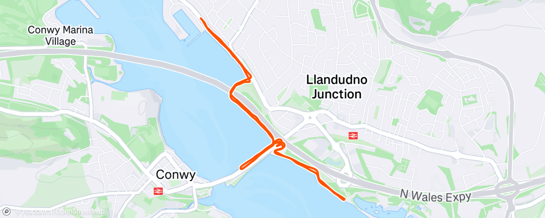 Map of the activity, Morning Ride