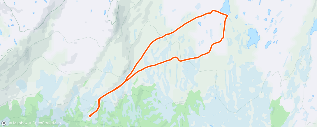 Map of the activity, Fjellskitur ☀️🐣🤩