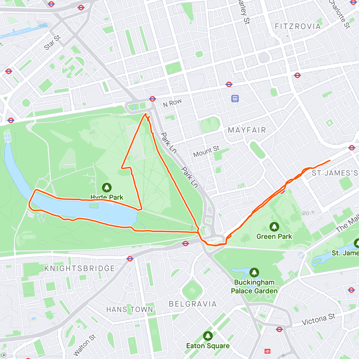 Map of the activity, 🏃🏻‍♂️ EZ Run in London w/ Orane