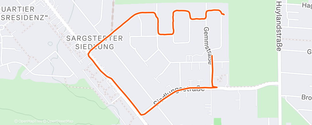 Карта физической активности (Abendspaziergang)