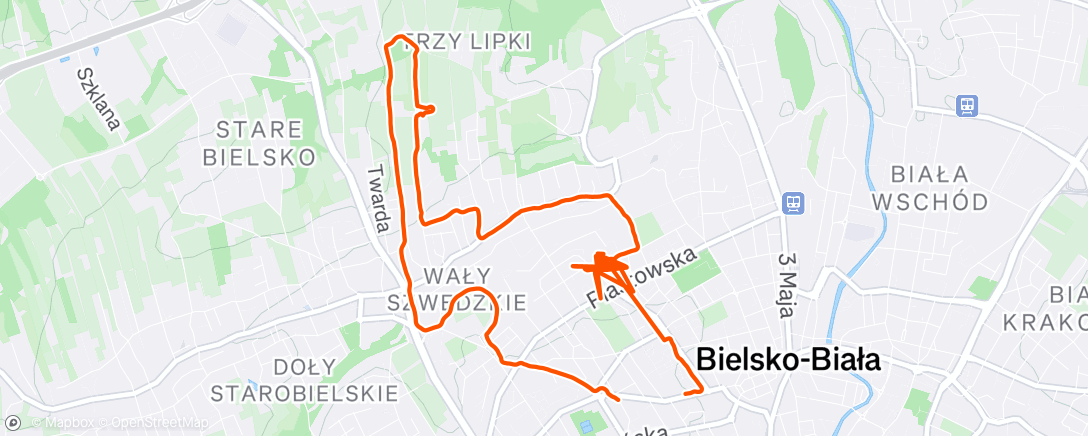 Map of the activity, Stare Śmieci tour