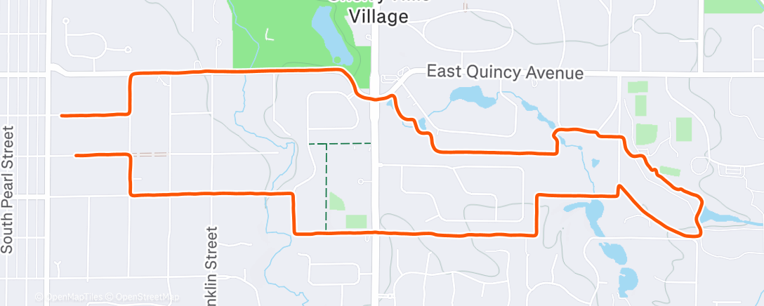 Map of the activity, A summery Christmas morn 🎅🏼