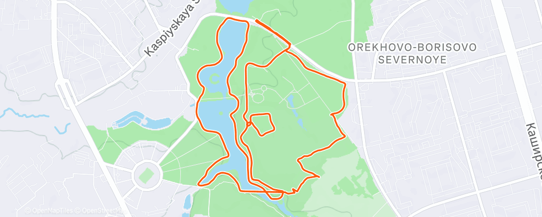 Карта физической активности (Afternoon Run)