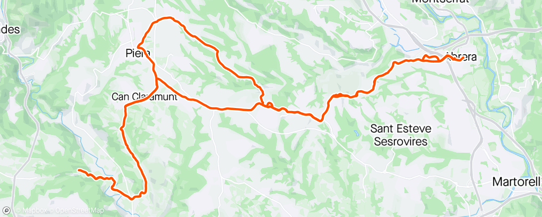 Map of the activity, Salida btt a Sant Jaume de Sesoliveres