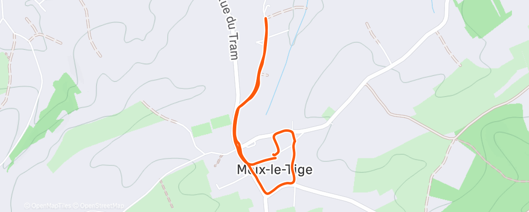 Map of the activity, Marche en soirée