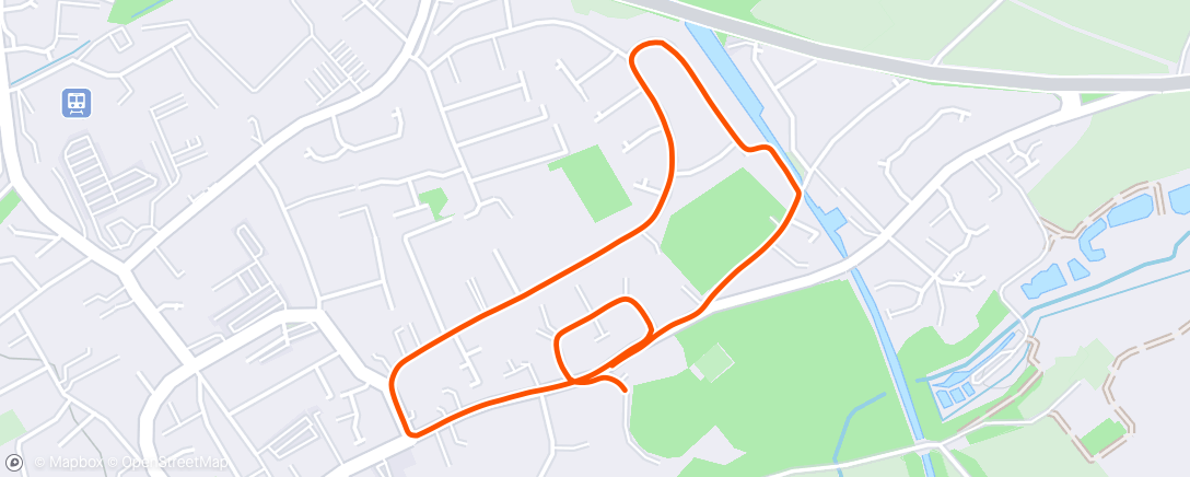 Map of the activity, Morning Run