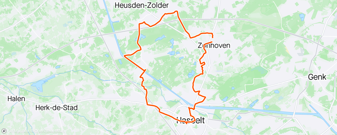 Map of the activity, Herkenrode