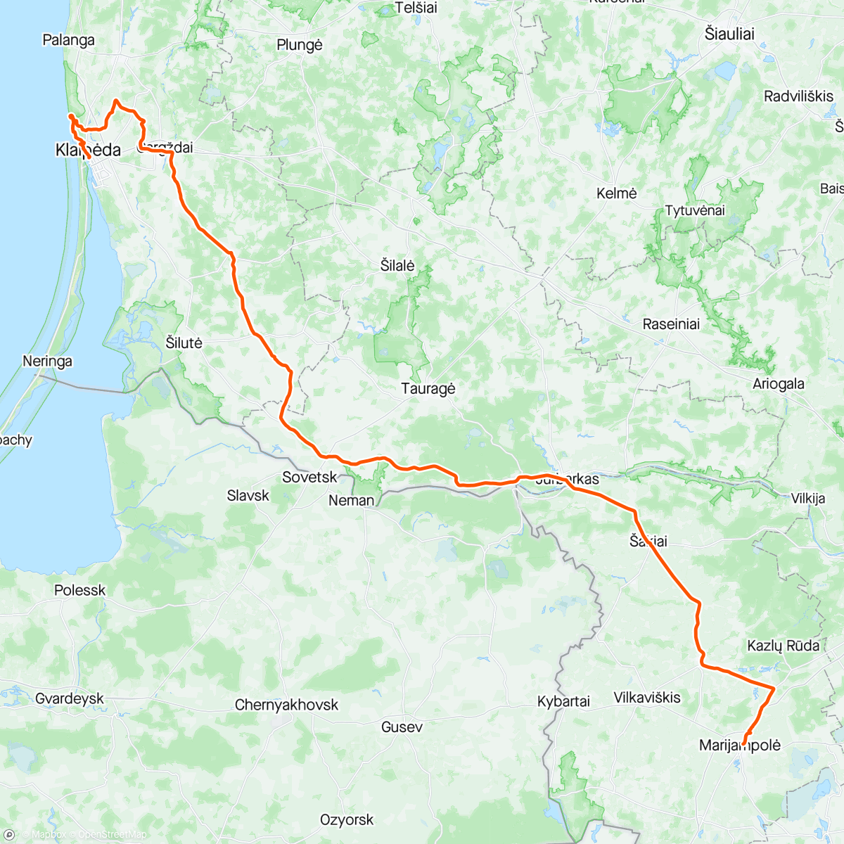 Map of the activity, Śniadanie nad morzem a potem 250km wmordewindu :/