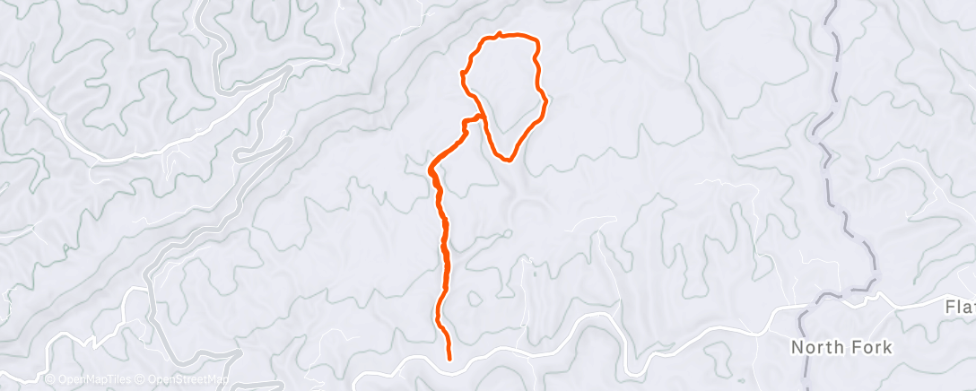 Map of the activity, Lunch Hike