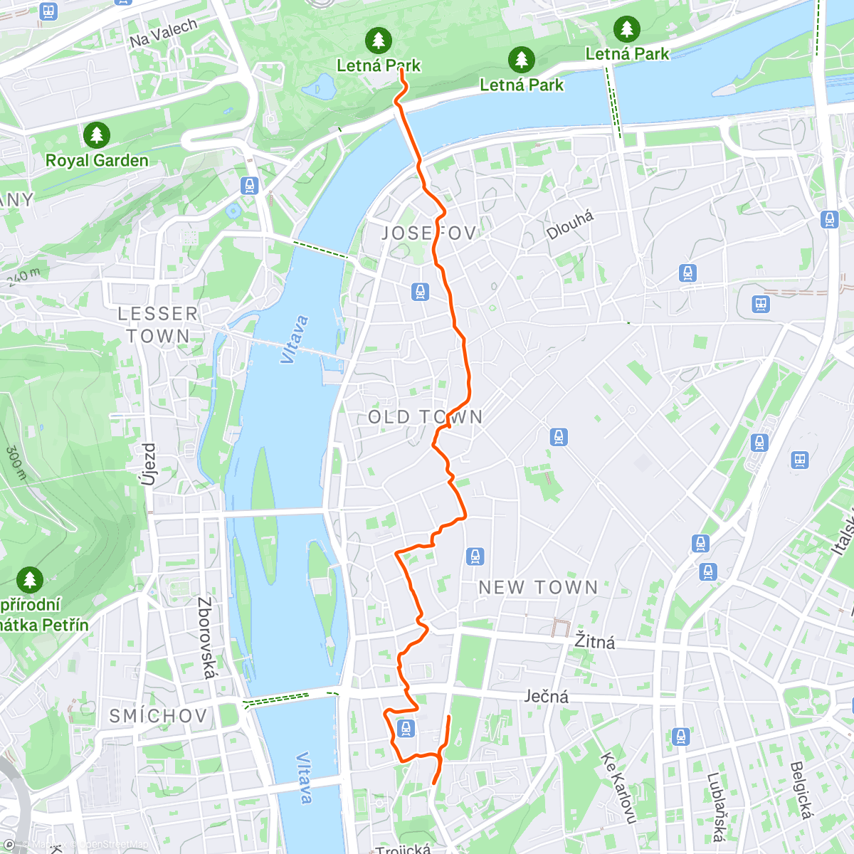 Map of the activity, 250222 na vystavku do CAMPu