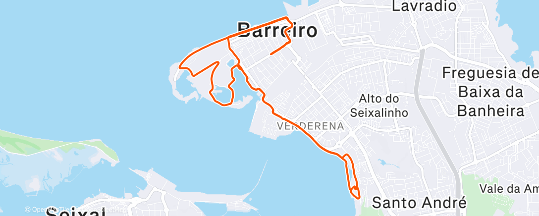 Карта физической активности (Monday Afternoon Run)