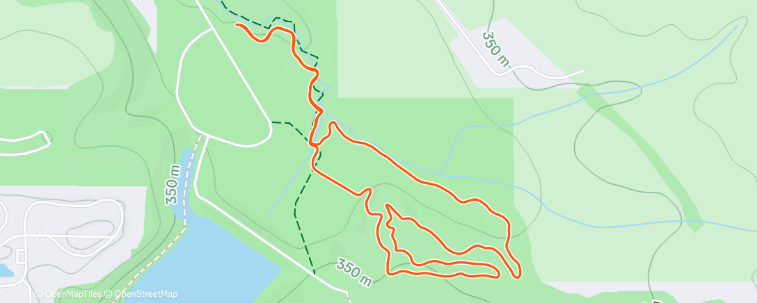 Map of the activity, Cycling