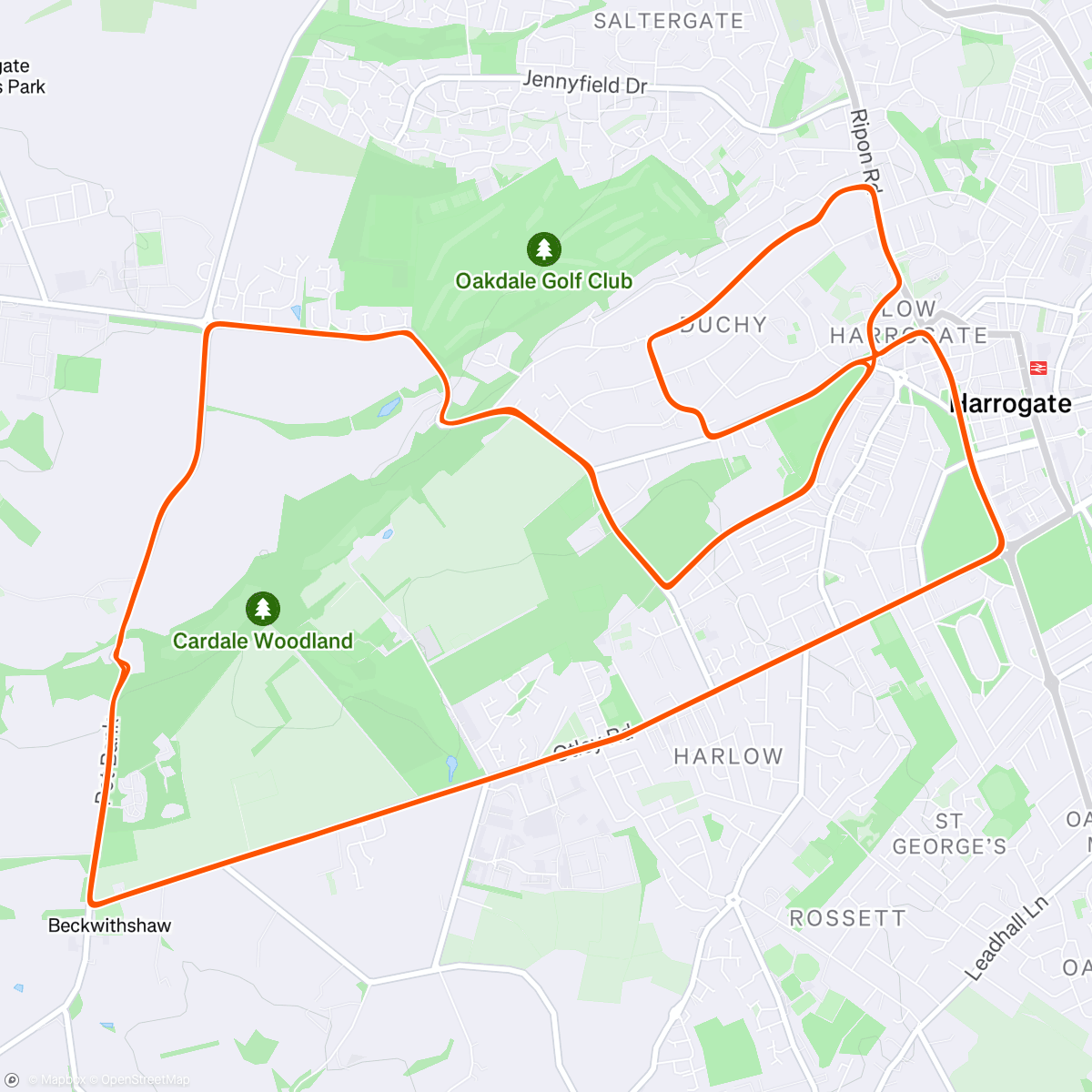 Map of the activity, Zwift - Target Pyramid in Yorkshire.. No.7 hurt