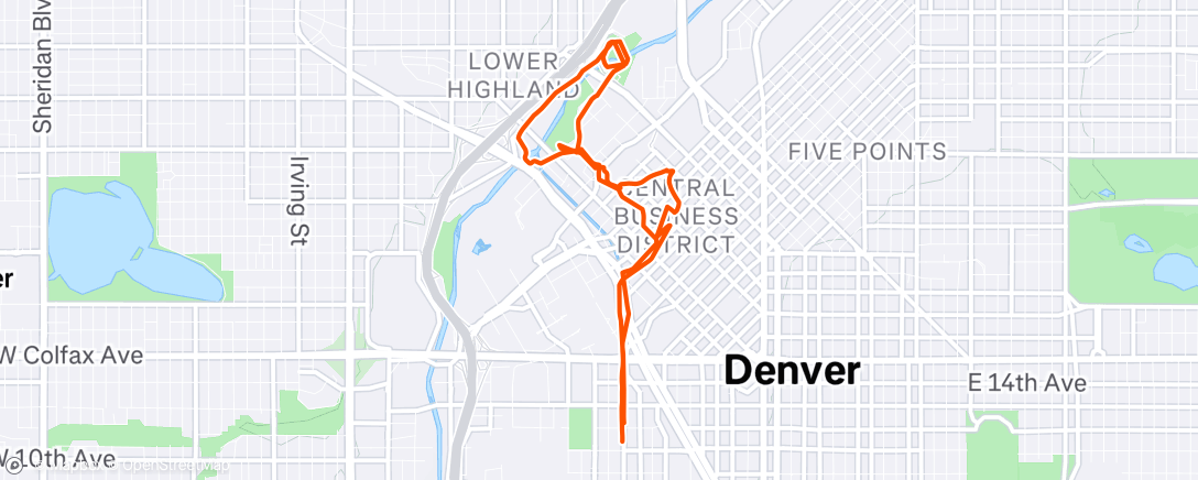 Map of the activity, Client run