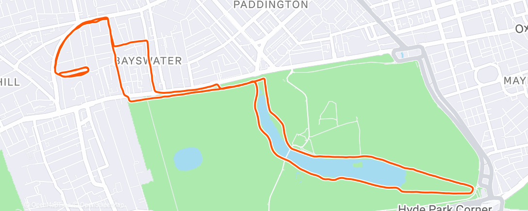 Карта физической активности (Morning Run)