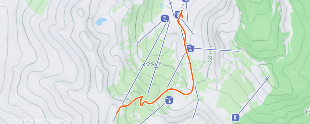 Map of the activity, Morning Workout