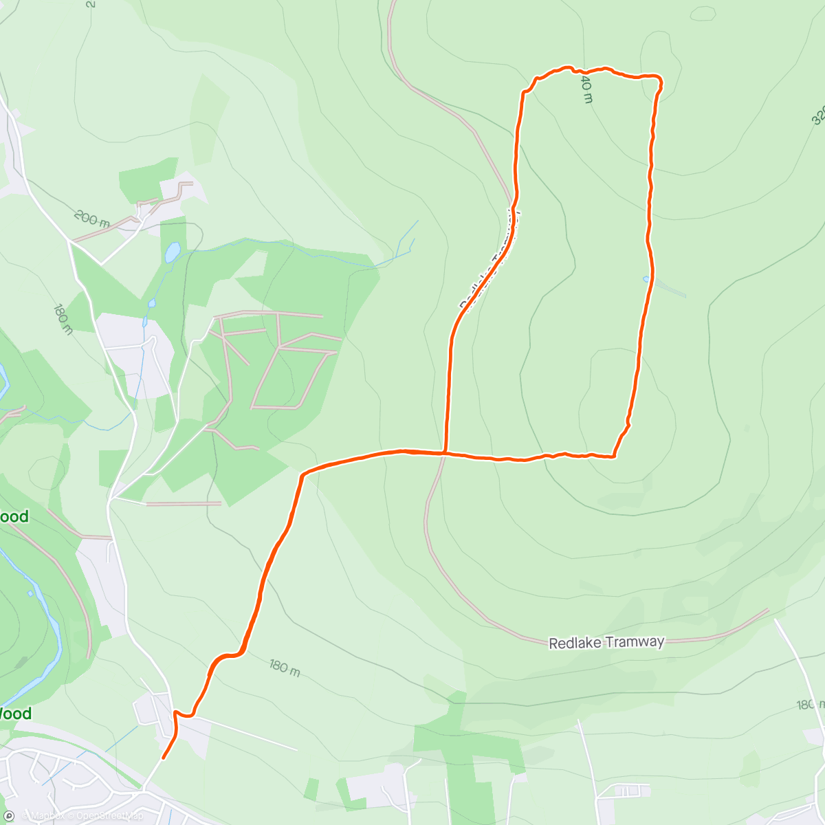 Carte de l'activité Western beacon hike