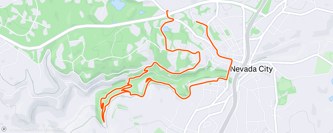 Map of the activity, Morning Run