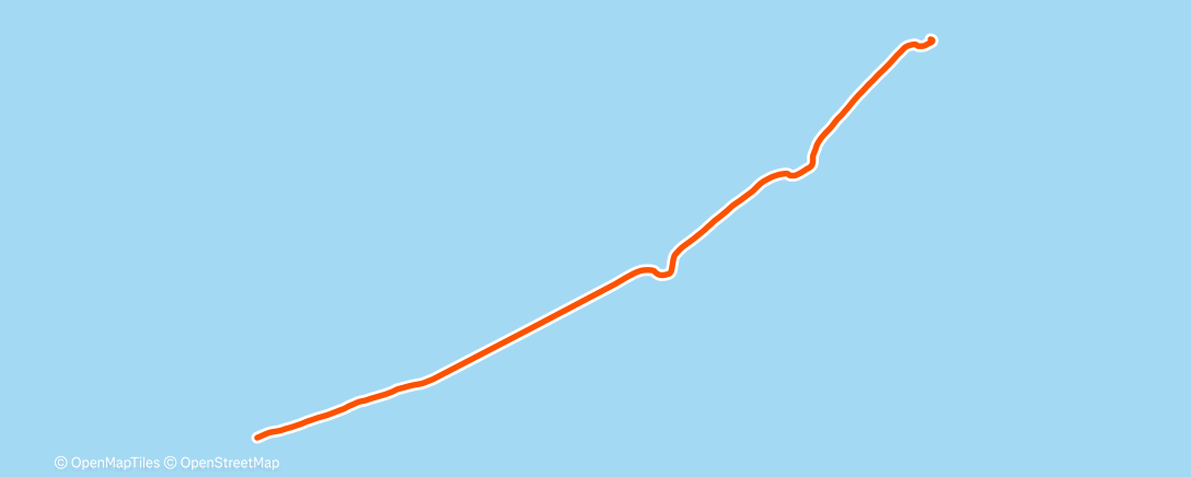 Map of the activity, Afternoon Run