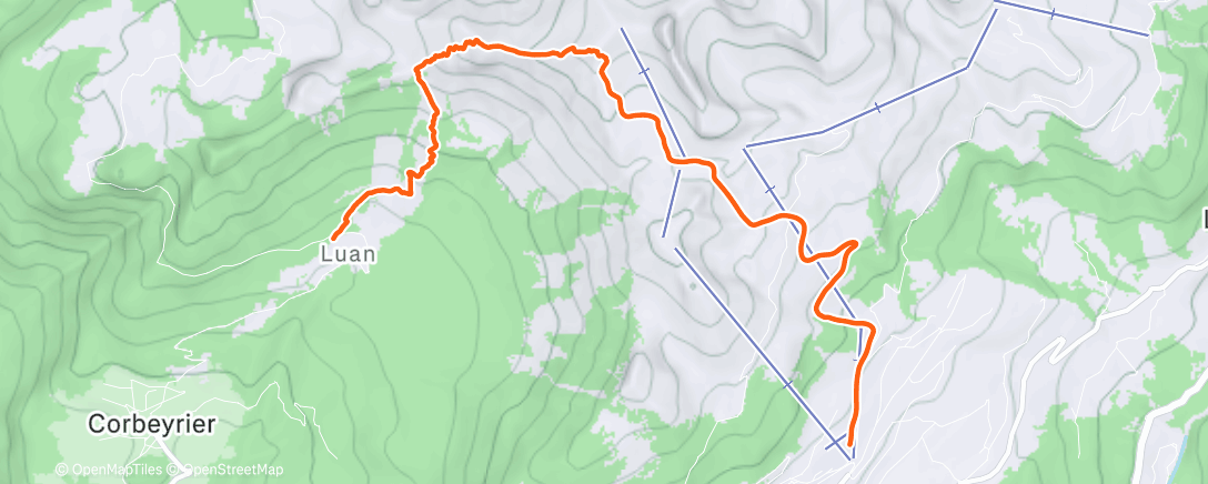 Map of the activity, Skitour am Morgen