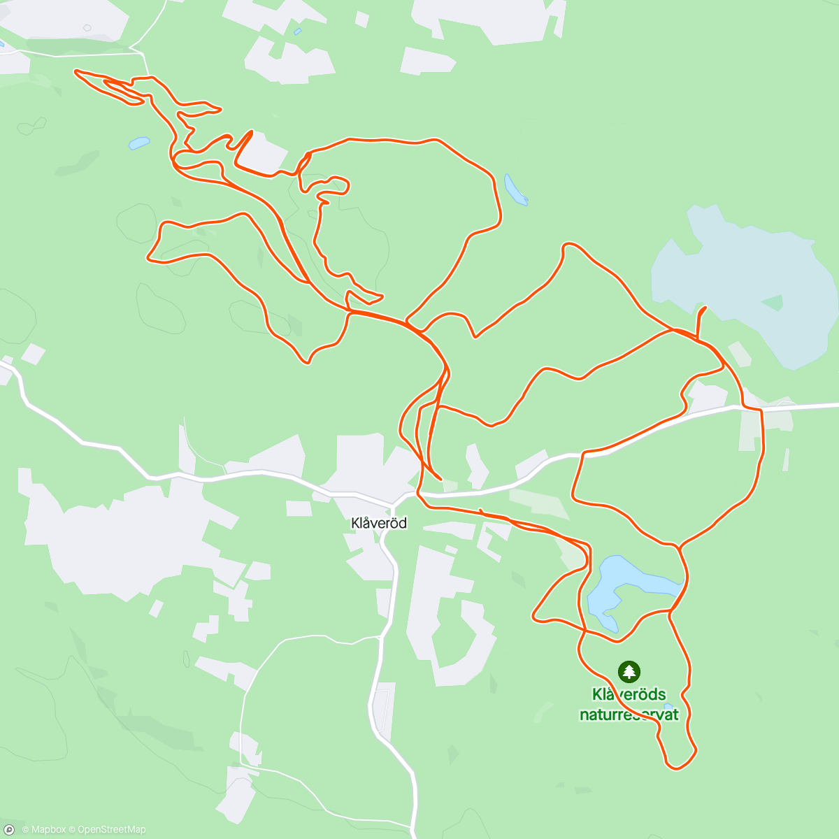 Map of the activity, MTB i Klåveröd 💯😍👍