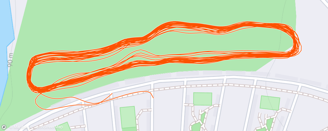 Map of the activity, Утренний забег