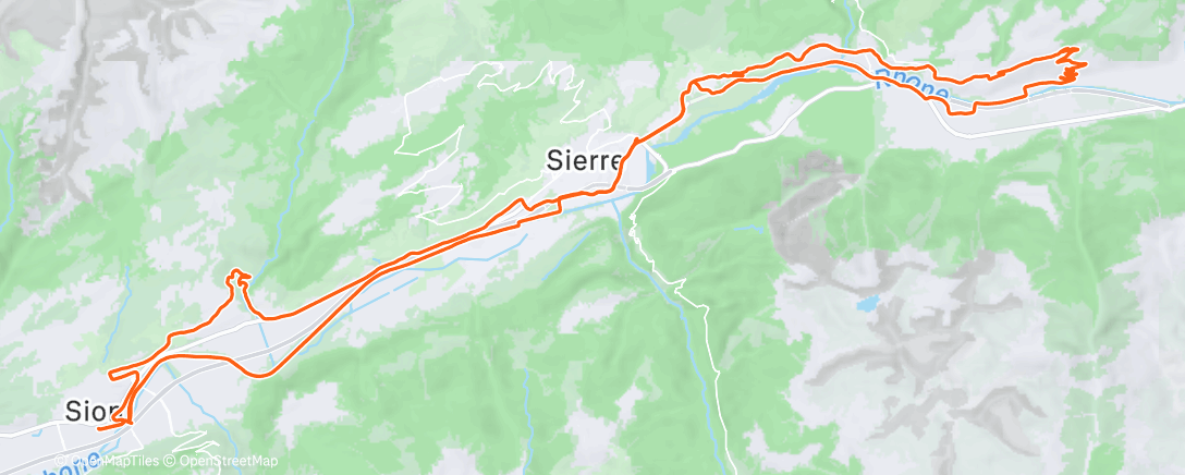 活动地图，Sortie vélo le matin