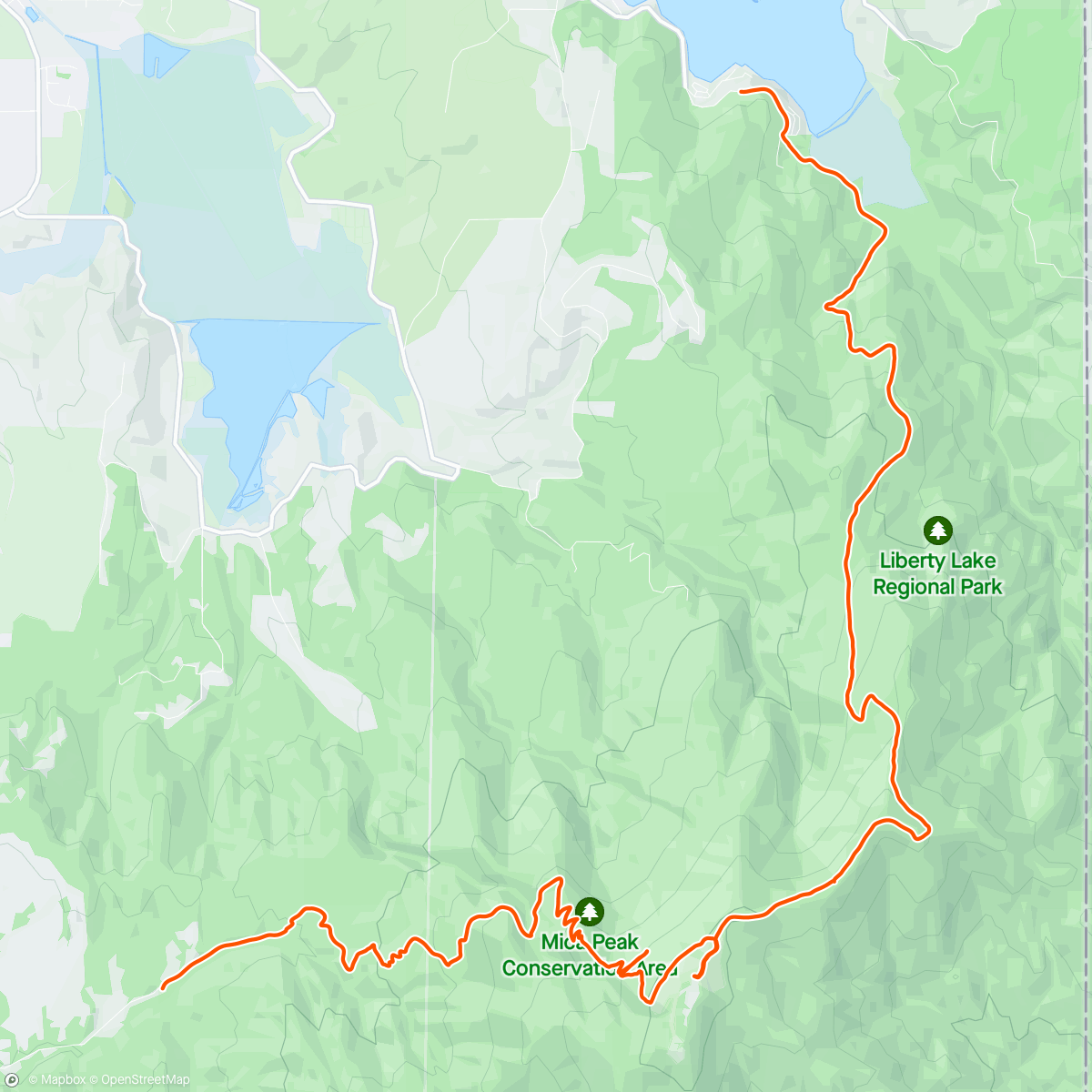 Map of the activity, Mica Traverse
