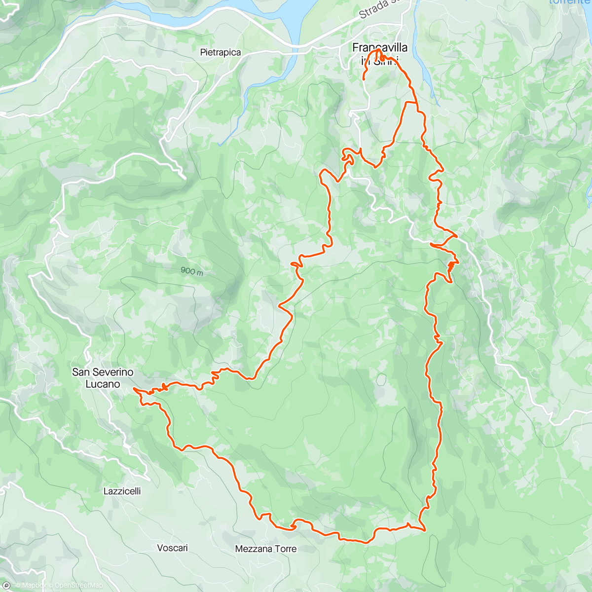 Map of the activity, MTB - FRANCAVILLA IN SINNI 🌳🌳🌳