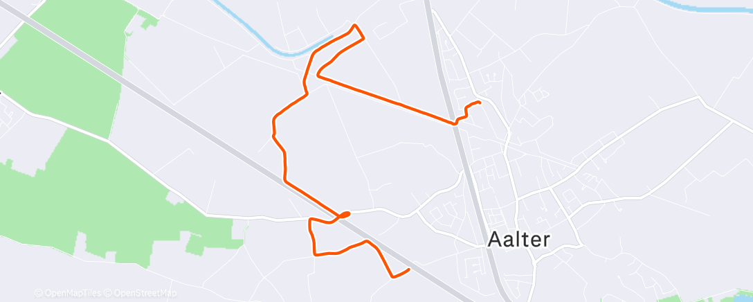 Map of the activity, Avondloop