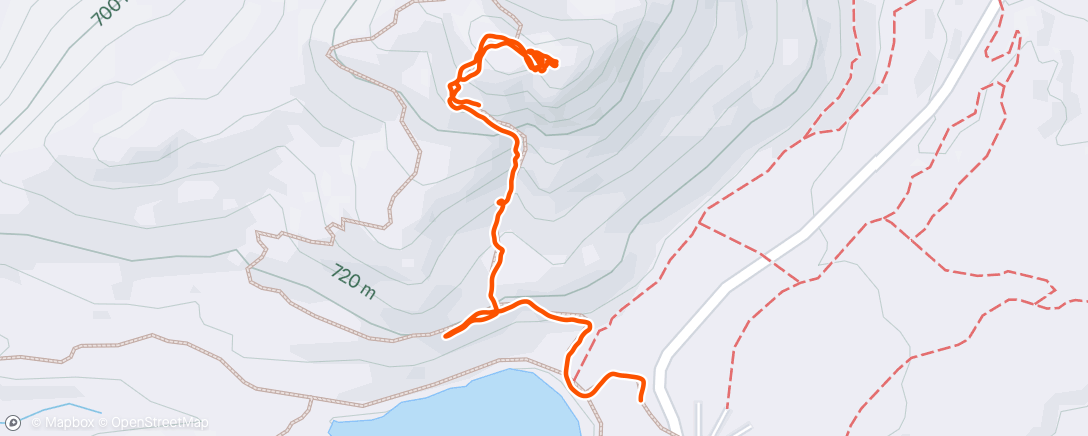 Map of the activity, Afternoon Trail Run