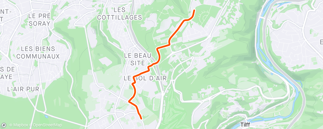 Map of the activity, Mini velotaf