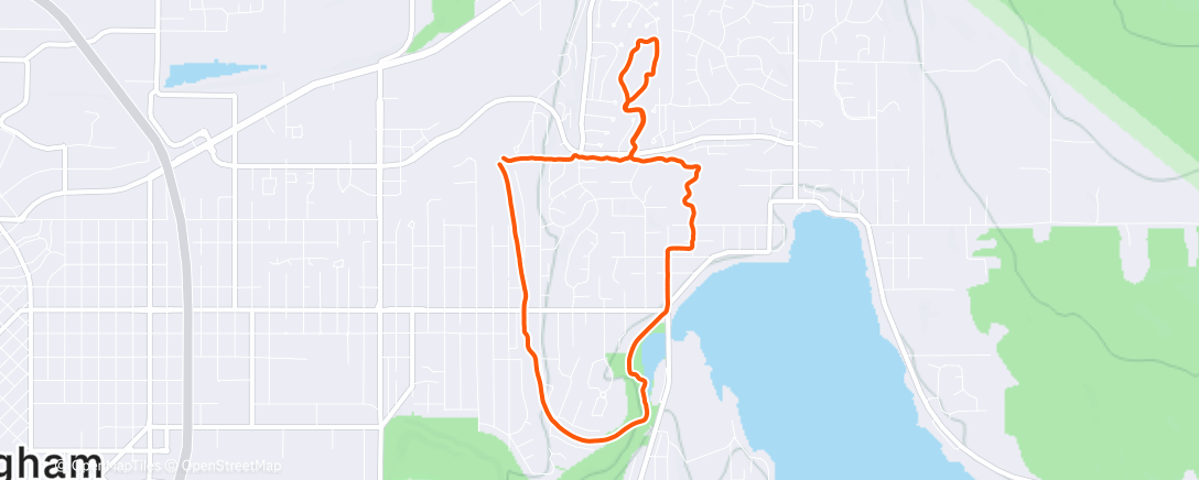 Mappa dell'attività Afternoon Run