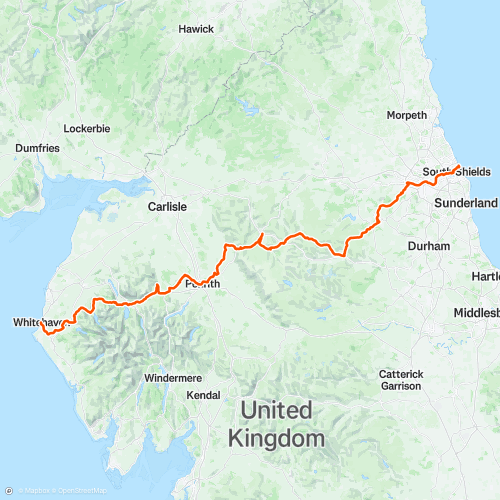 Coast To Coast (All) | 230.1 km Cycling Route on Strava