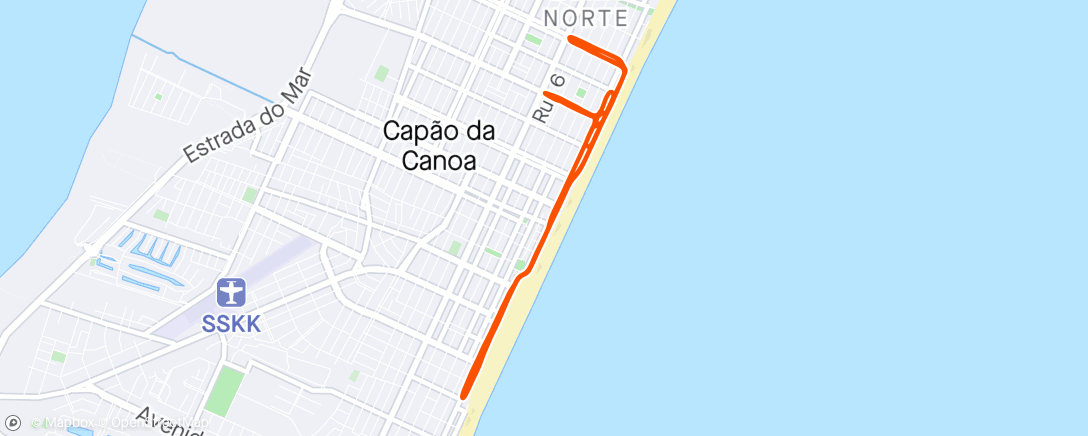 「Corrida matinal」活動的地圖