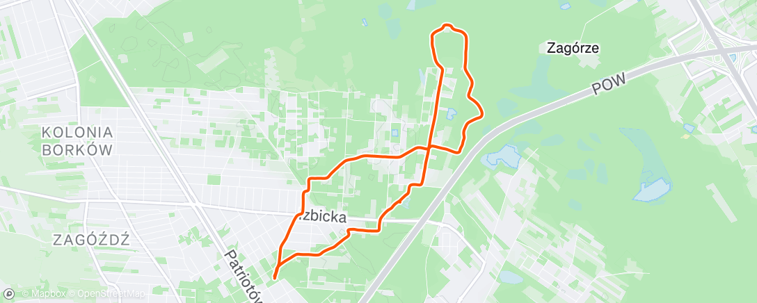 Map of the activity, Morning Walk